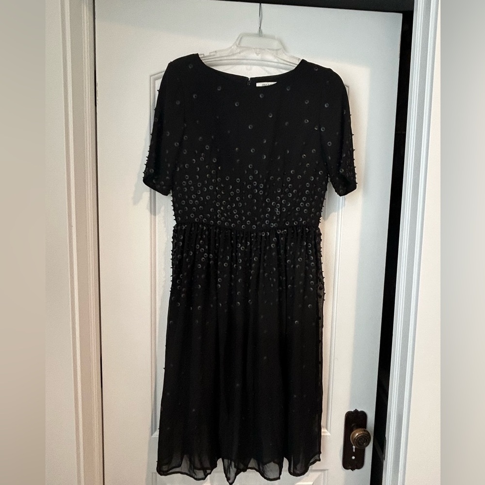 Black Great Plains Women’s Dress, with detailed beading
